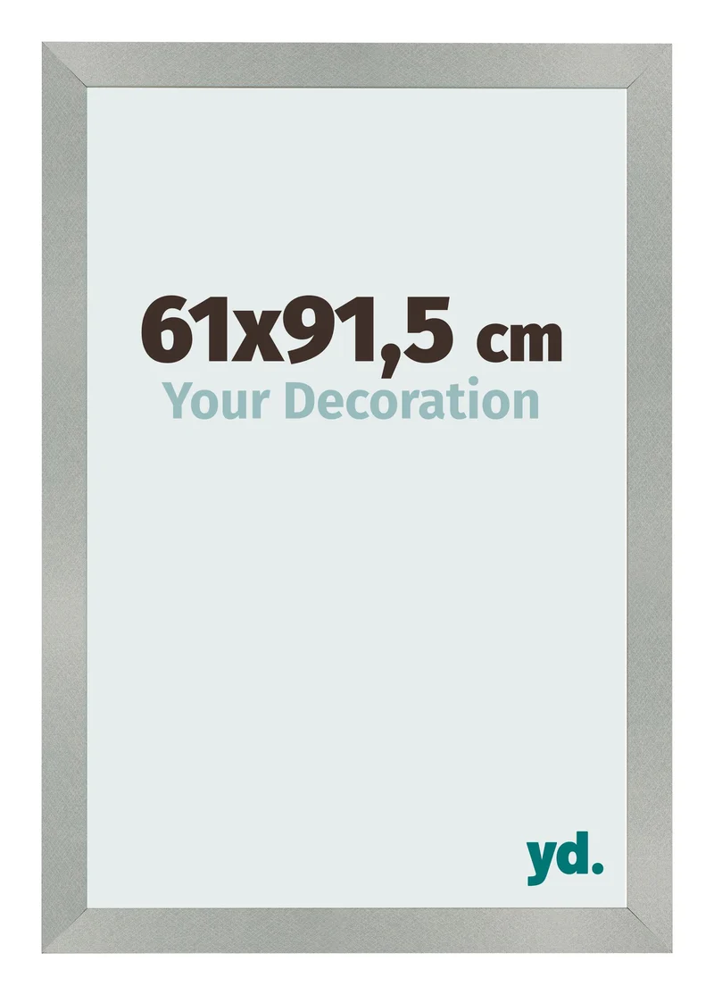 Bilderrahmen 61x91,5 cm - Aluminium Gebürstet - MDF - Bologna