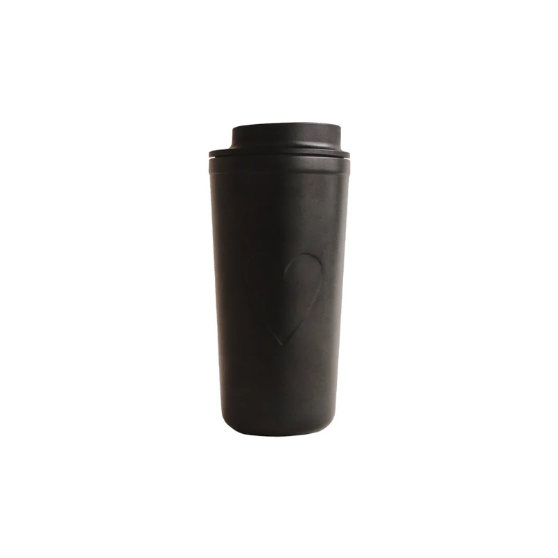 To go Becher - Herz schwarz