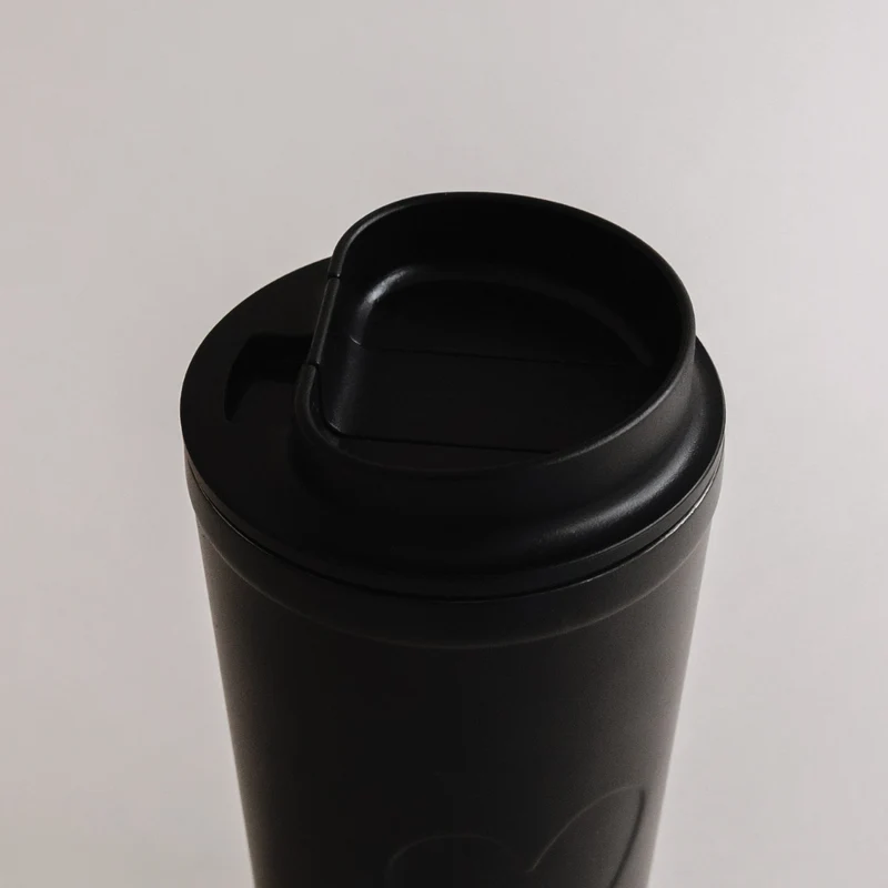 To go Becher - Herz schwarz