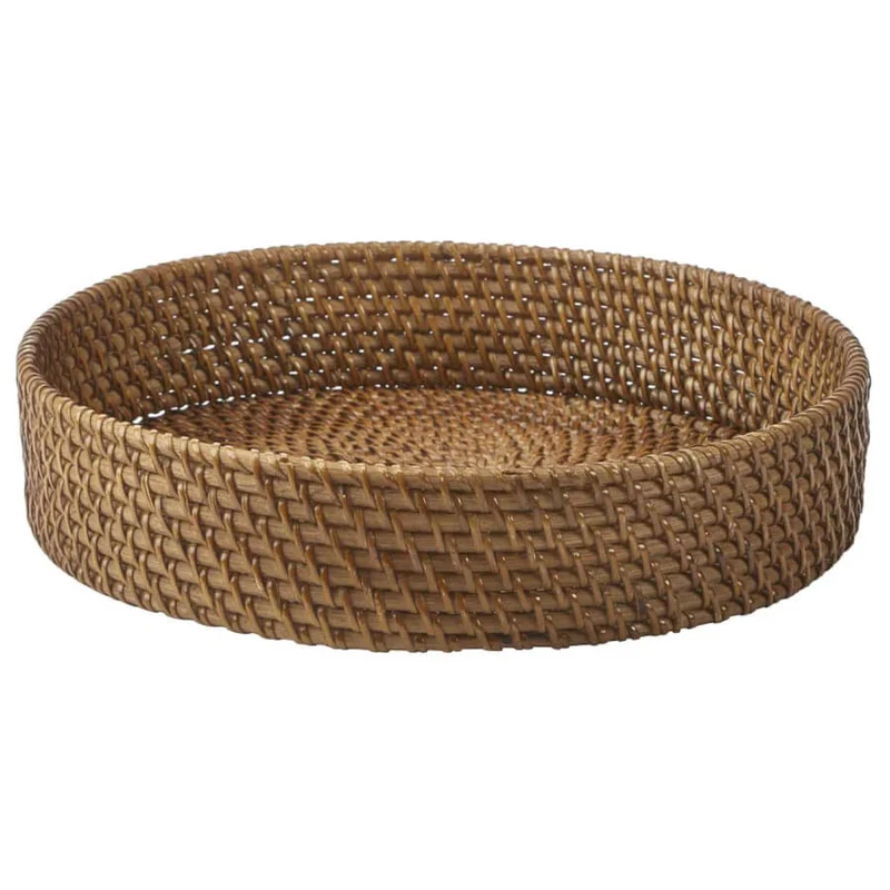 Rundes Rattan Tablett Cino