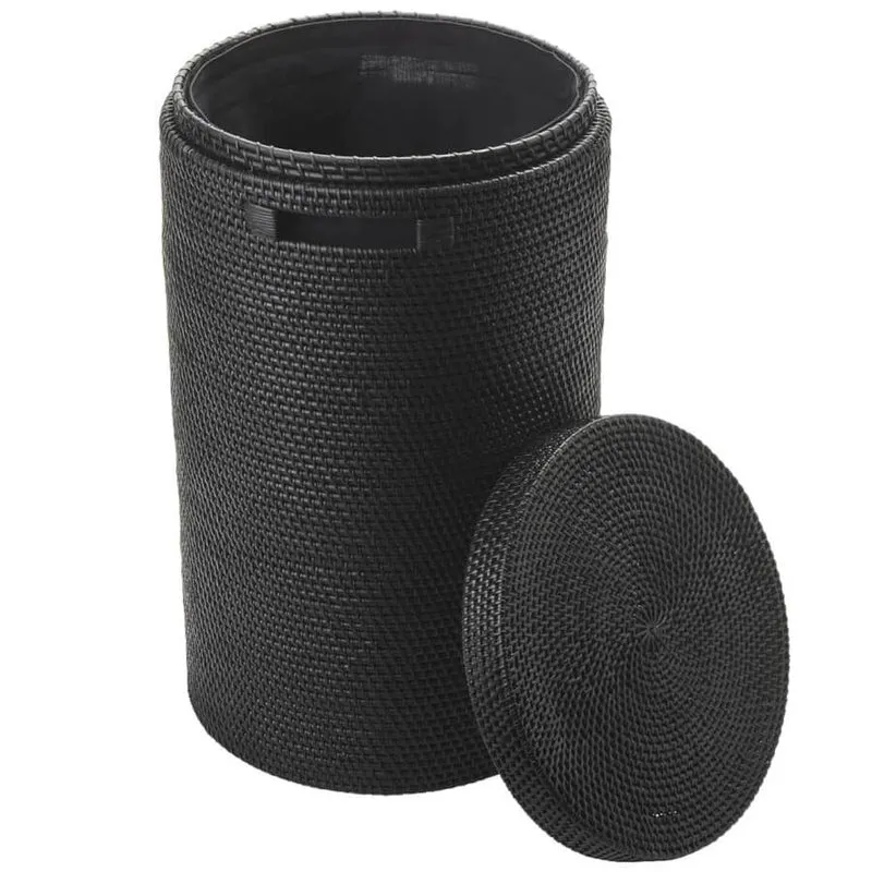 Wäschekorb Rattan mit Deckel Cino