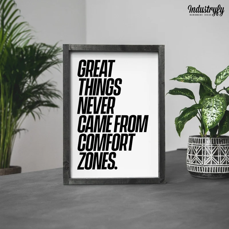 Motivationsschild | Comfort Zone