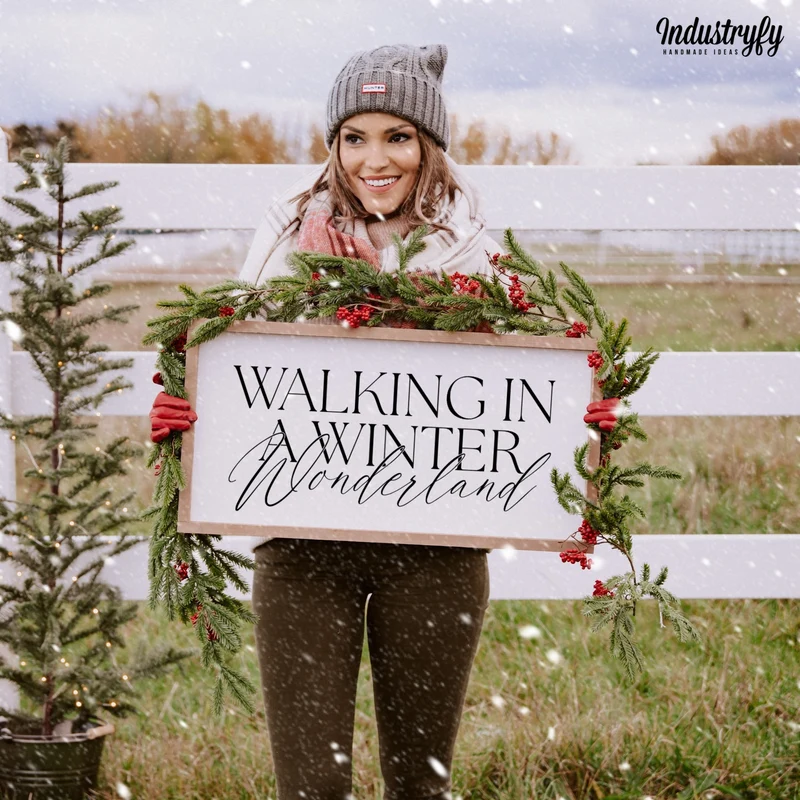 Landhaus Schild | Walking in a winter wonderland
