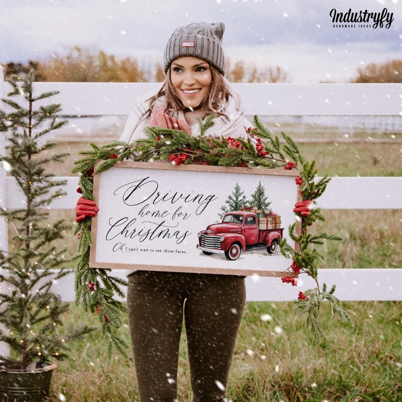 Landhaus Schild | Driving Home for Christmas No2
