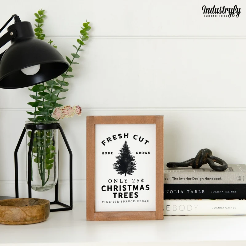 Landhaus Schild | Fresh cut christmas trees