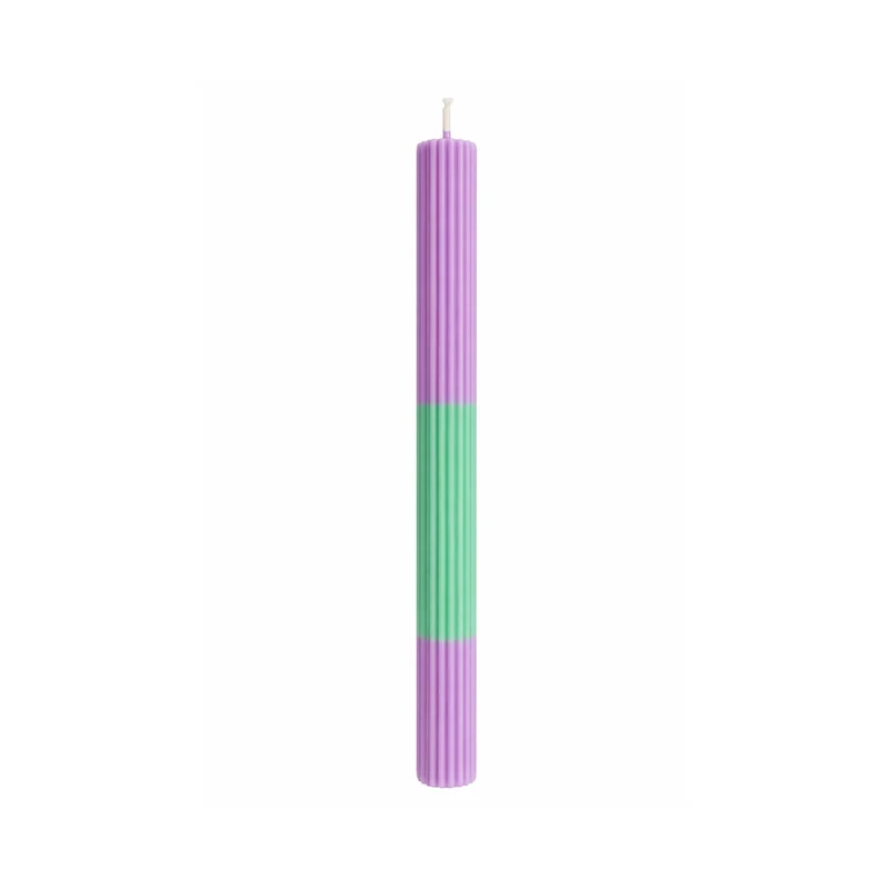 Stabkerze - Riffel - versch. Farben