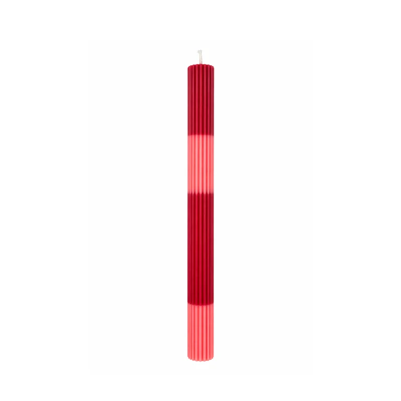 Stabkerze - Riffel - versch. Farben
