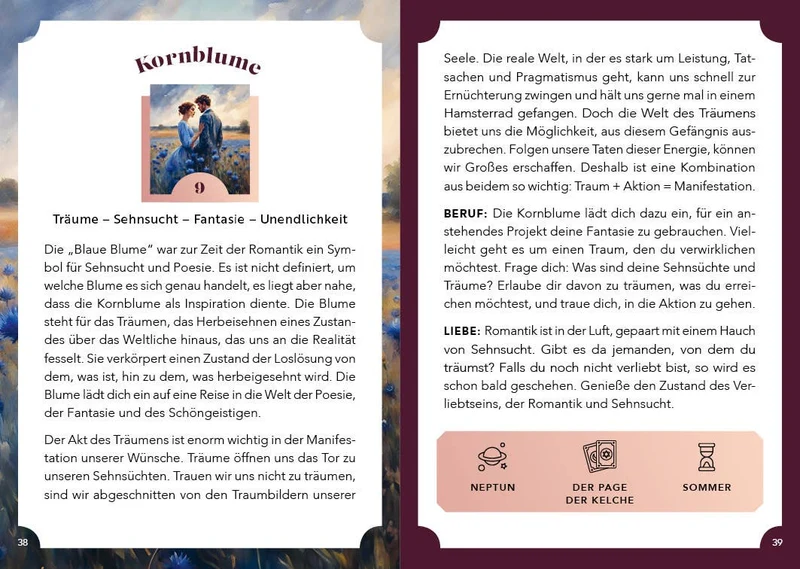 Orakel-Karten-Set: Blütenorakel
