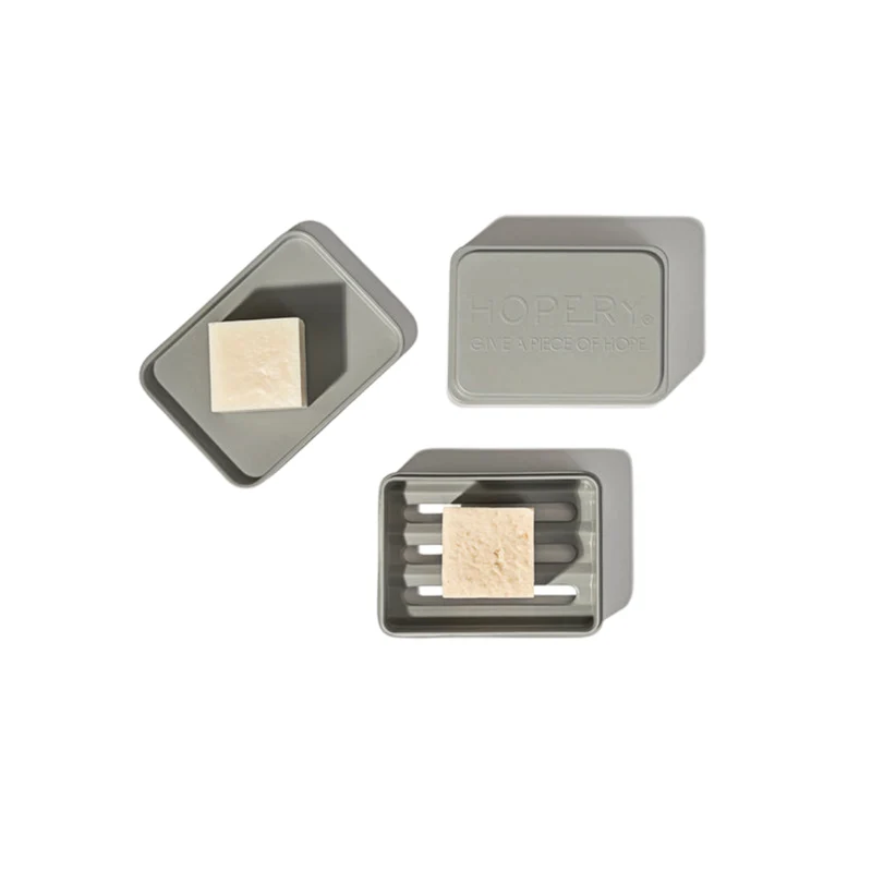 Seifenschale - 3in1 aus Bambus Mais – GREY