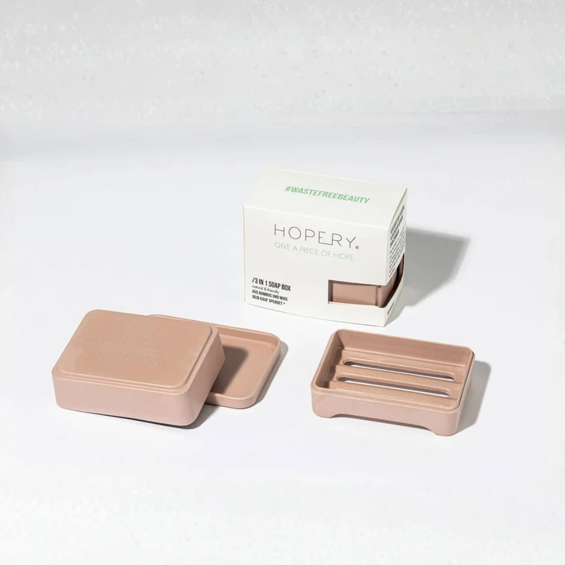 Seifenschale - 3in1 aus Bambus Mais – WARM TAUPE