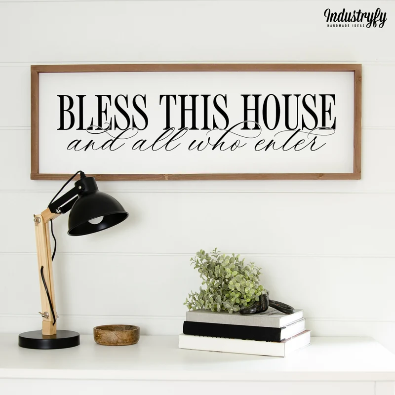 Landhaus Schild | Bless this house No3