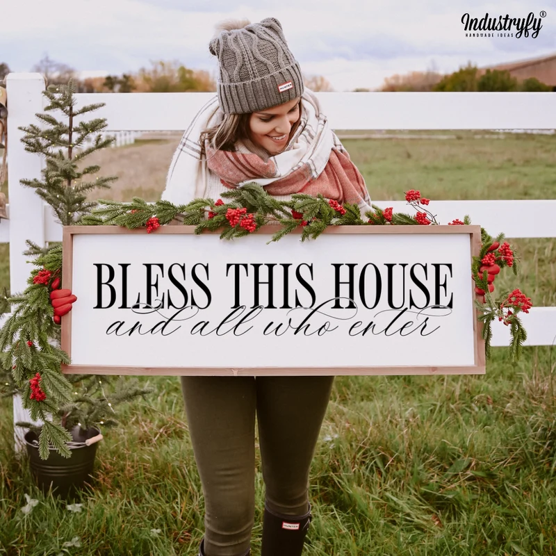 Landhaus Schild | Bless this house No3