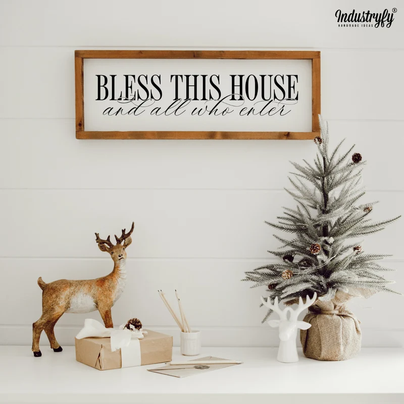 Landhaus Schild | Bless this house No3