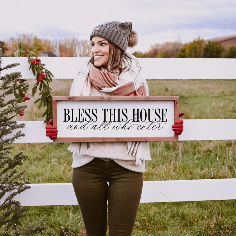 Landhaus Schild | Bless this house No3