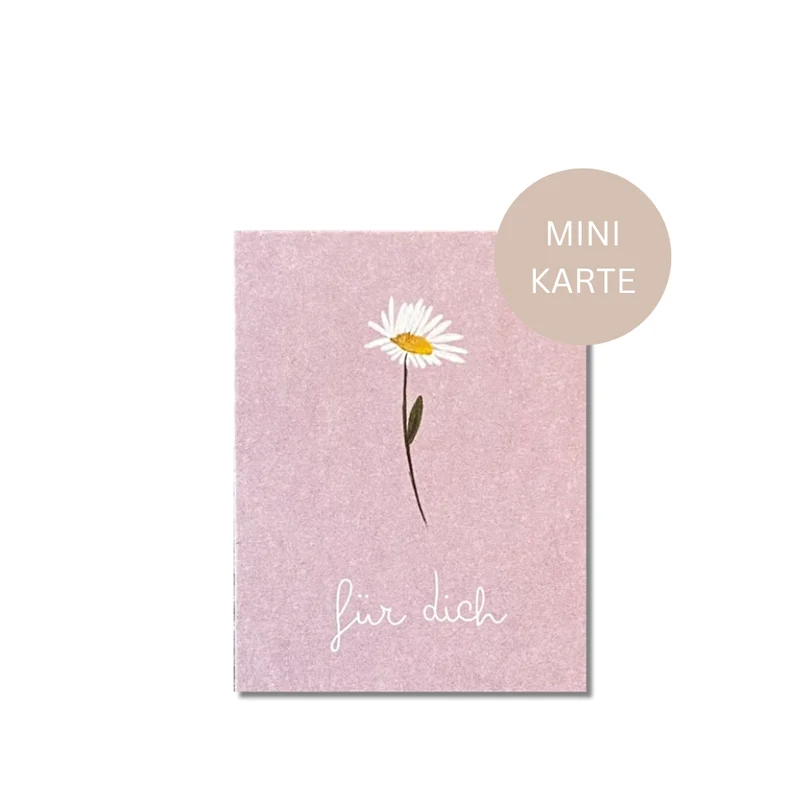 Mini Karte - Postkarte - Für Dich
