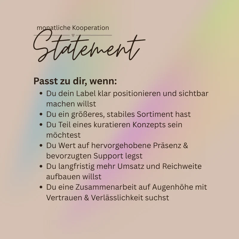 Vika Vera - Kooperation Statement