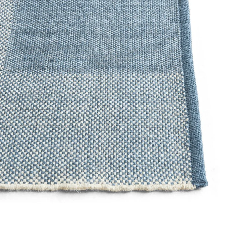 Teppich Check 140x200cm Light Blue - HAY
