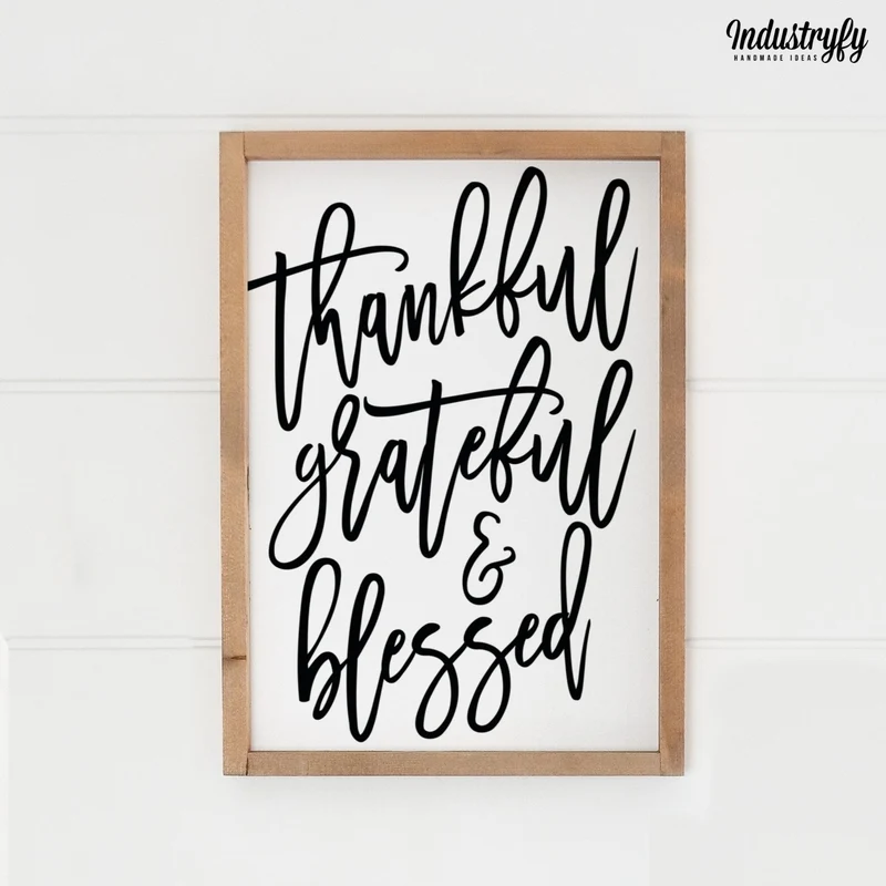 Landhaus Schild | thankful, grateful & blessed