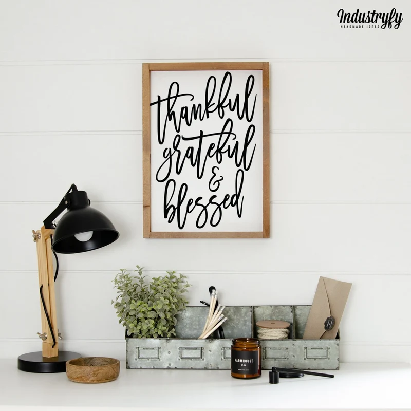 Landhaus Schild | thankful, grateful & blessed