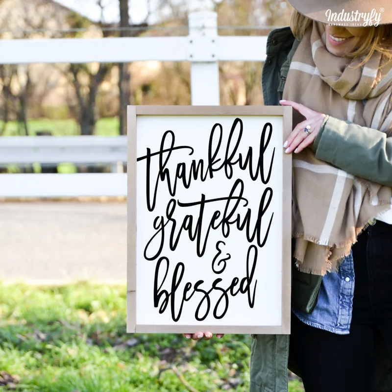 Landhaus Schild | thankful, grateful & blessed