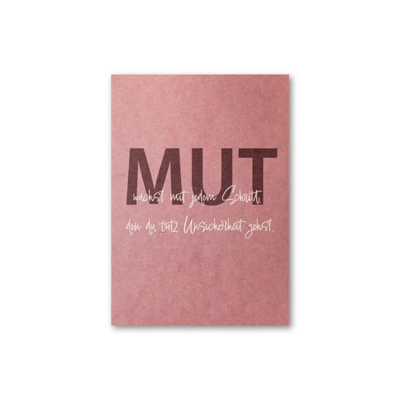 Postkarte • Mut wächst