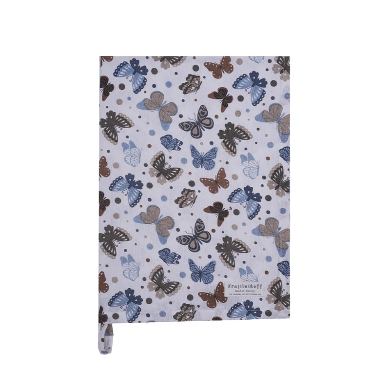 Geschirrtuch • Butterfly blau braun
