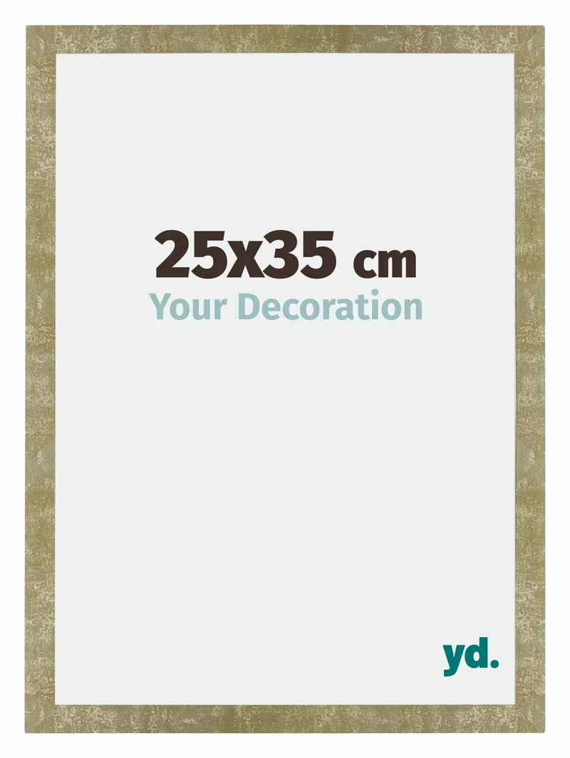 Bilderrahmen 25x35 cm - Gold Antik - MDF - Mura