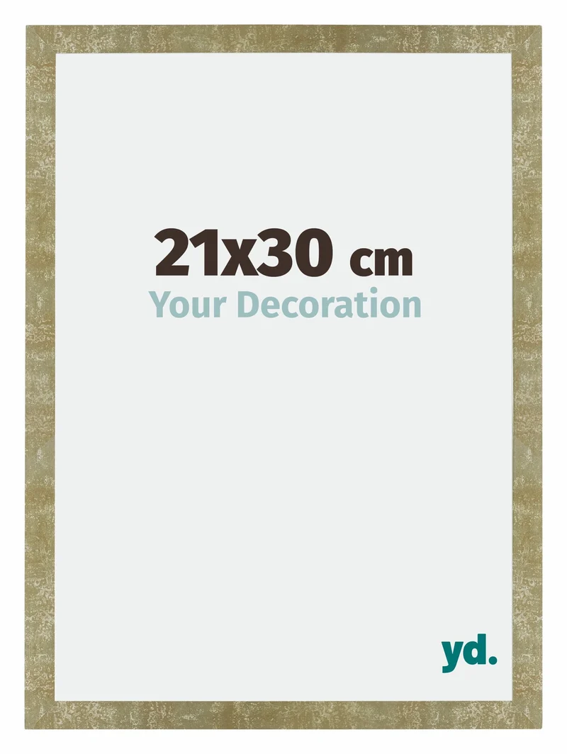 Bilderrahmen 21x30 cm - Gold Antik - MDF - Mura