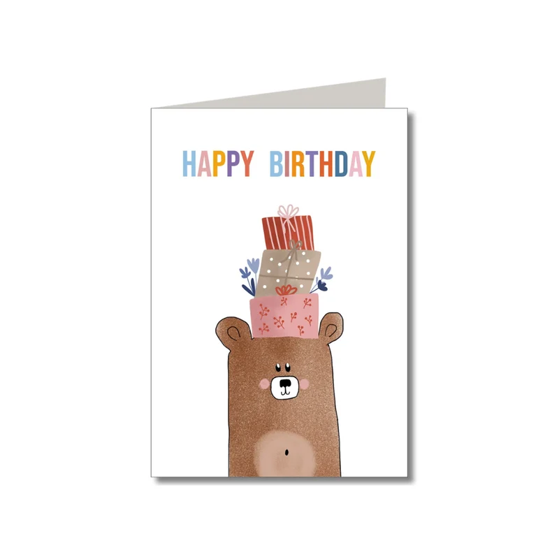 Klappkarte m. Umschlag • Happy Birthday Bär
