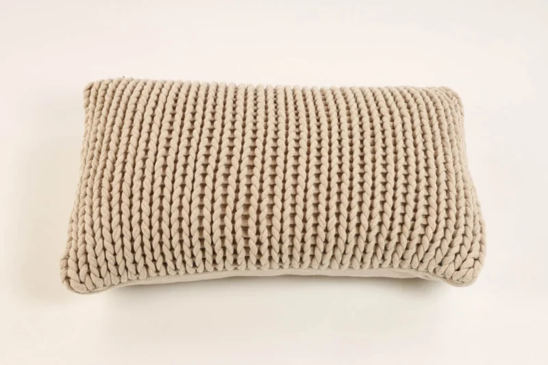 Kissenbezug mit Strickmuster Manchester