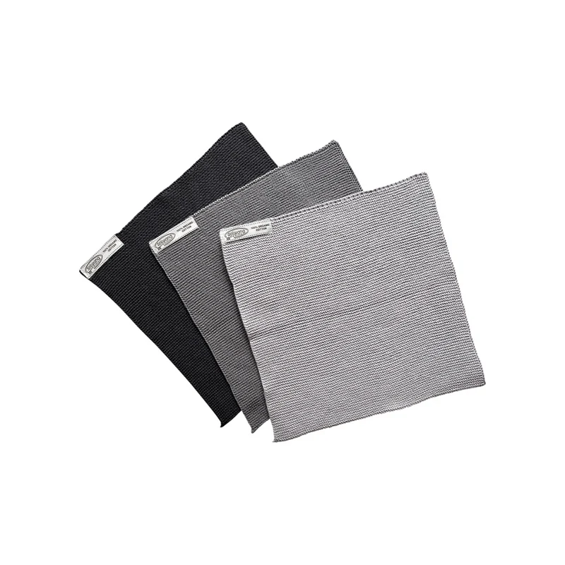 Wischtücher Bio - SET - stahlgrau kombi