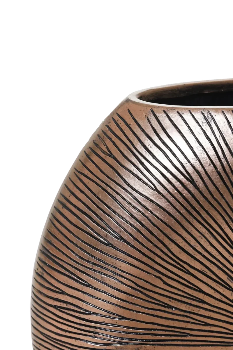 Bodenvase - Khloe | Gold, Schwarz