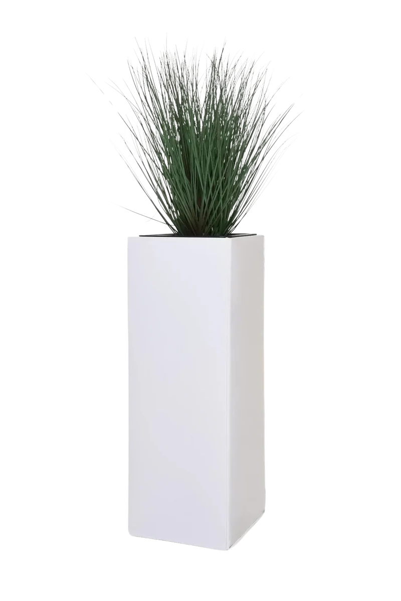 Pflanzkübel - Enisa | 24x24x65 cm, Weiß