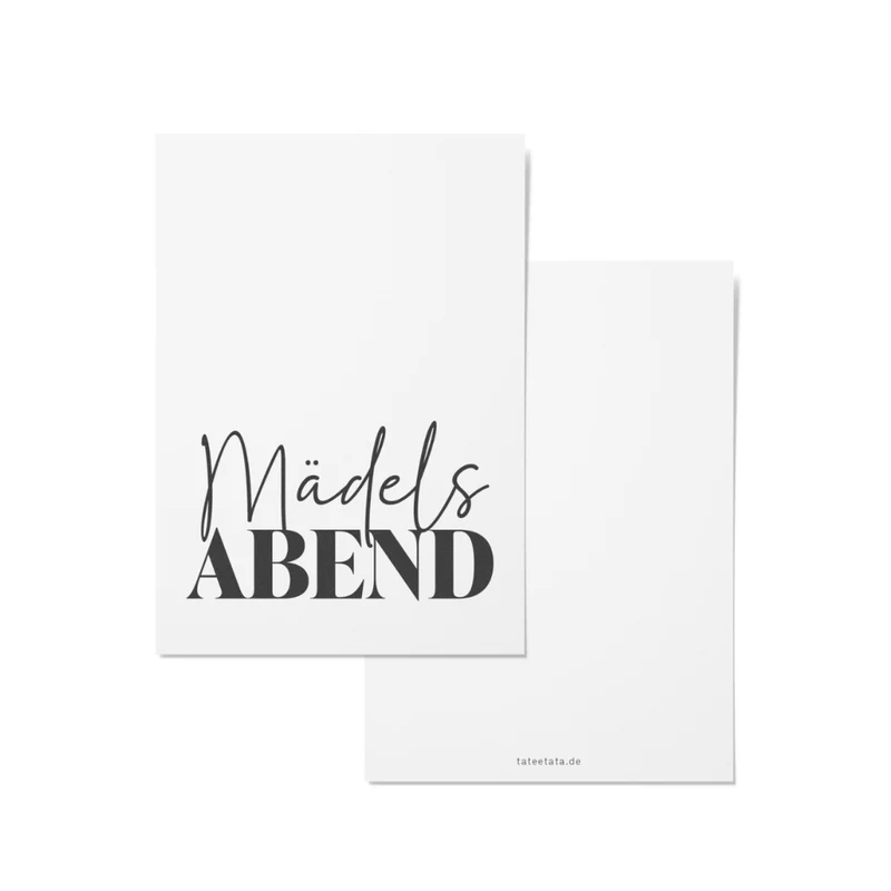 Postkarte • MädelsAbend
