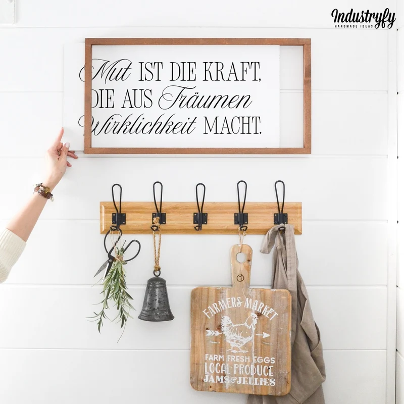 Landhaus Schild | Mut ist die Kraft
