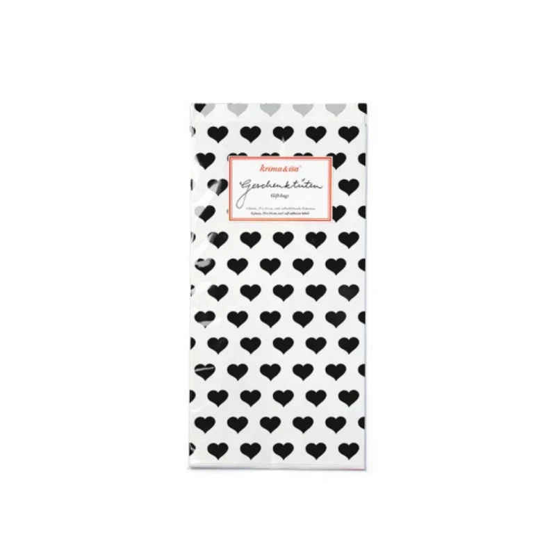Geschenktüten Set - Krima&Isa - Herzen schwarz