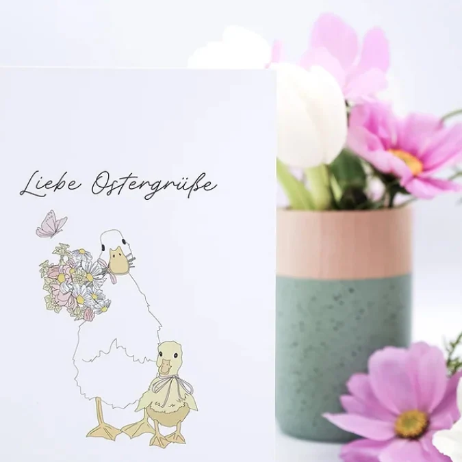 Postkarte • Liebe Ostergrüße