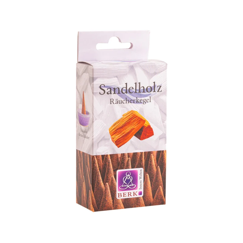 Räucherkegel - Sandelholz – 100% naturrein