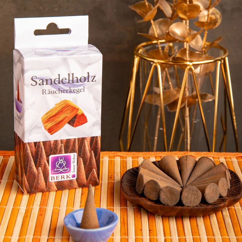 Räucherkegel - Sandelholz – 100% naturrein