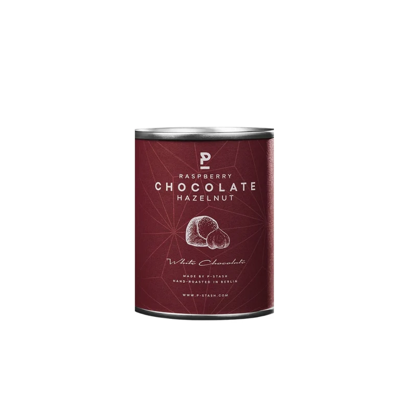 Schoko Genuss - Haselnuss mit weißer Schokolade Himbeere - 60g