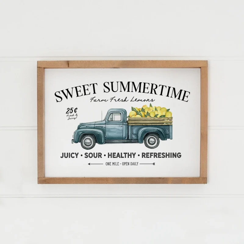 Landhaus Schild | Lemon Truck
