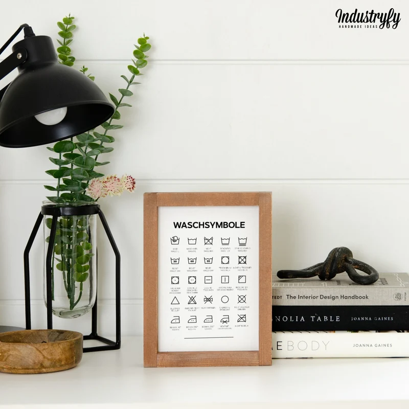Landhaus Schild | Waschsymbole