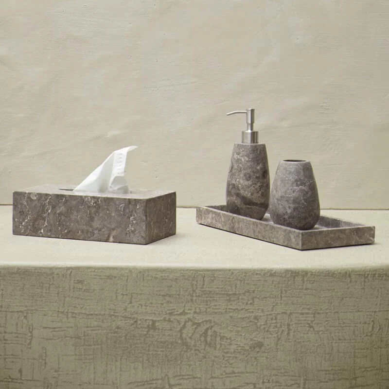 Conor-Ablage Marmor creme rechteckig