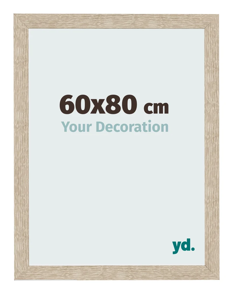 Bilderrahmen 60x80 cm - Sonoma Eiche - MDF - Bologna