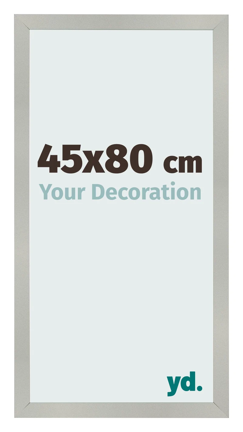 Bilderrahmen 45x80 cm - Silber Matt - MDF - Bologna
