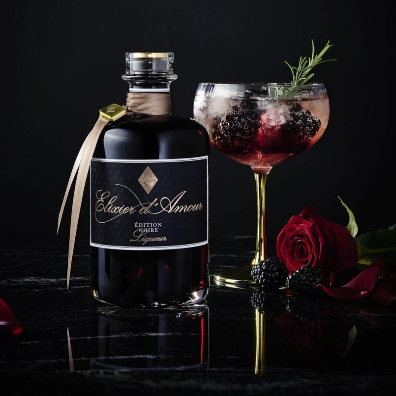 ELIXIER D'AMOUR • Edition Noir • Sinnlicher Likör • Mini 40ml