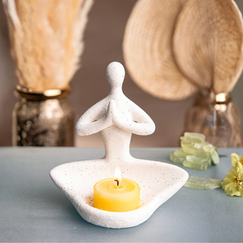 Räucherstäbchenhalter Teelicht - Buddha
