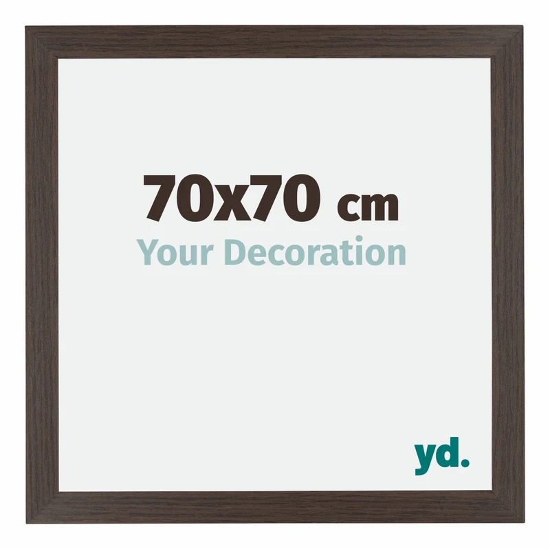 Bilderrahmen 70x70 cm - Eiche Dunkel - MDF - Mura