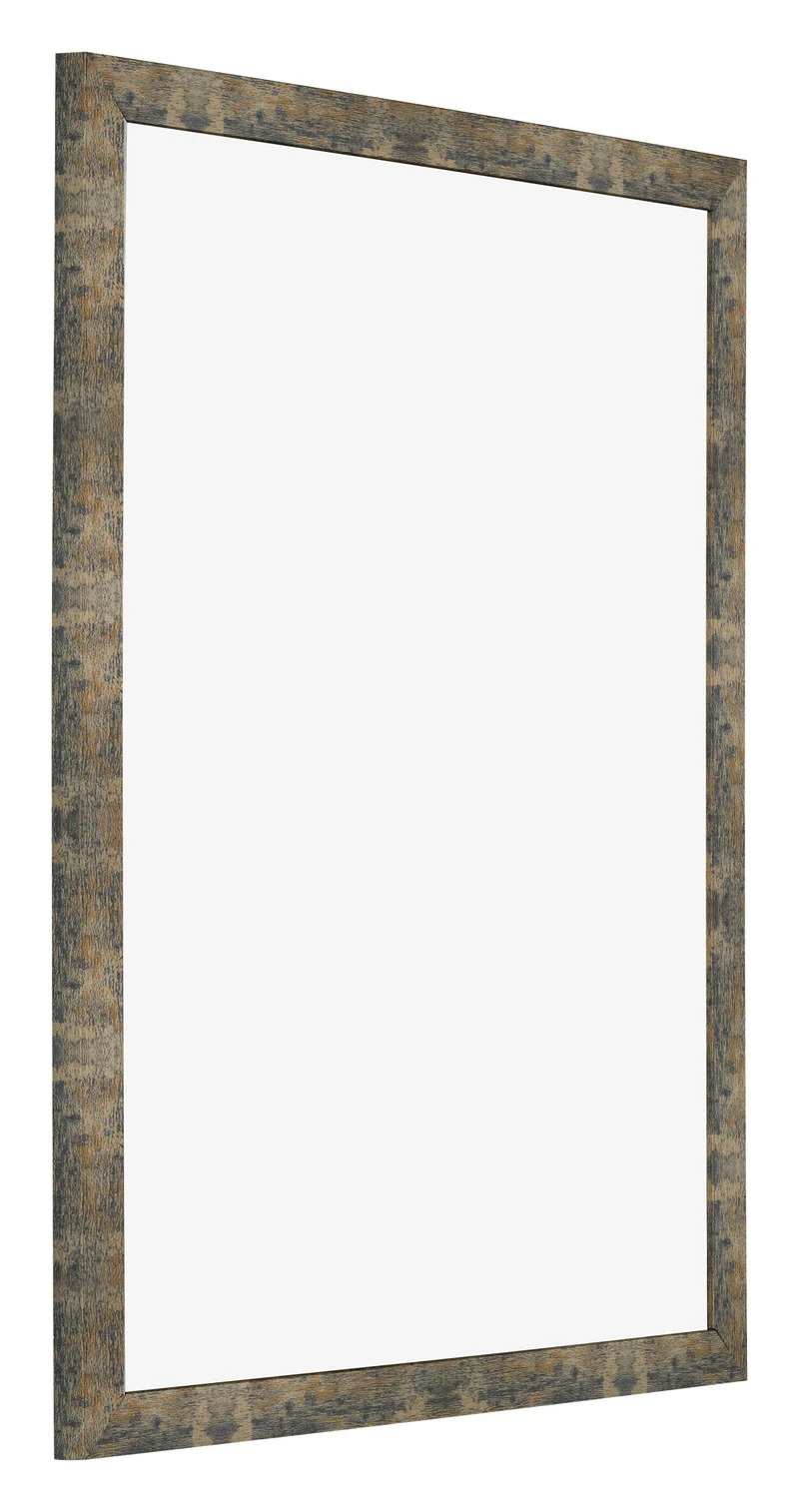 Bilderrahmen 50x65 cm - Blau Gold Meliert - MDF - Bologna
