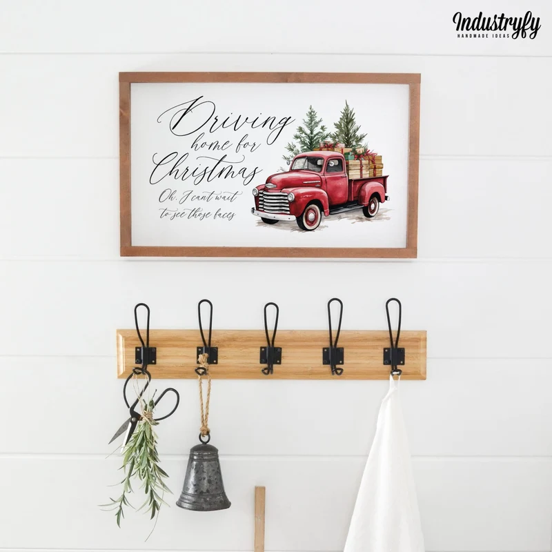 Landhaus Schild | Driving home for christmas No.1